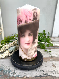Woman in Hat Candle XL