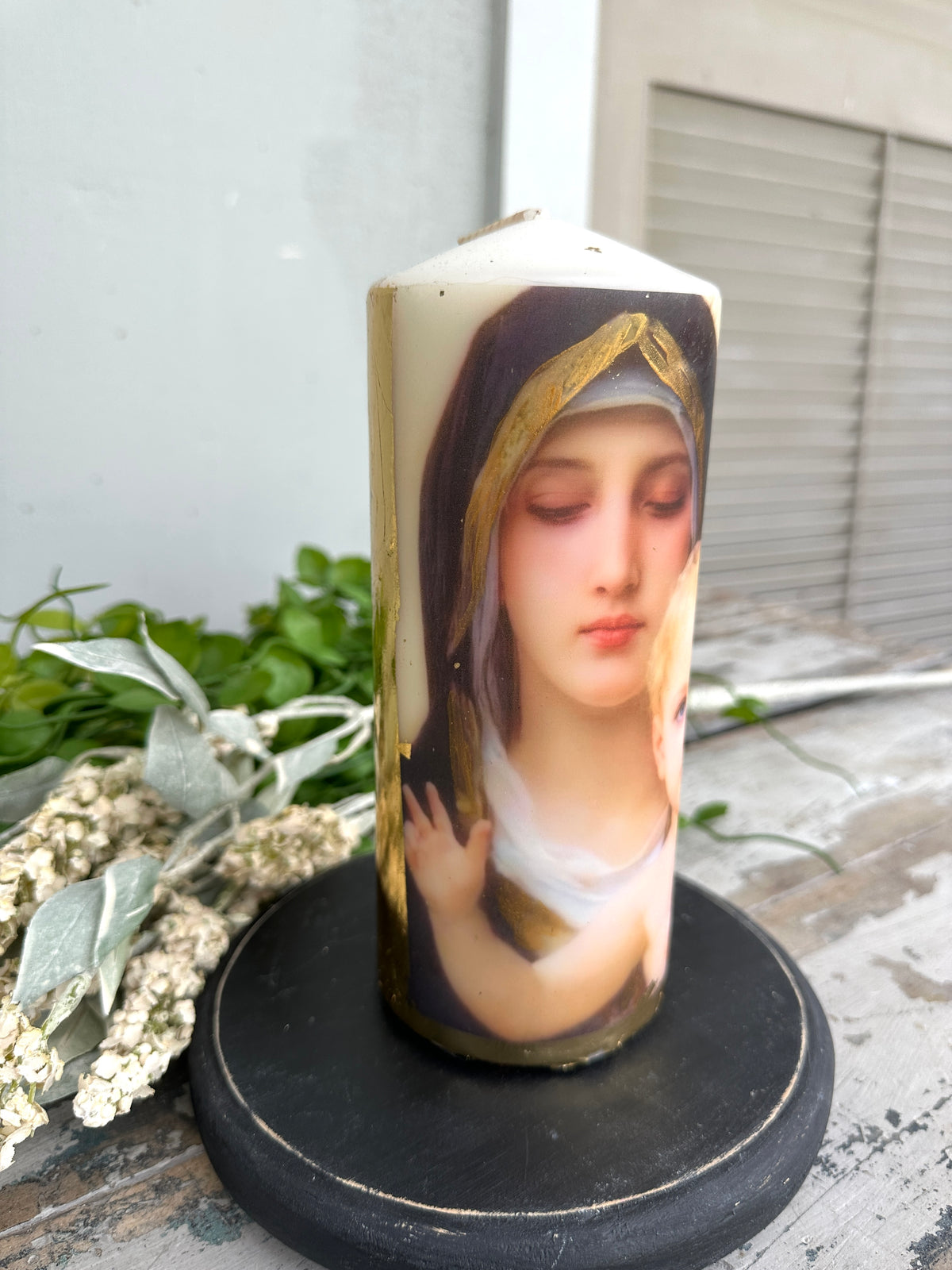 Miriam & Baby Candle Tall