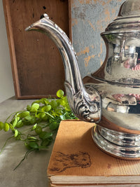 Tea Pot ornate silver plate