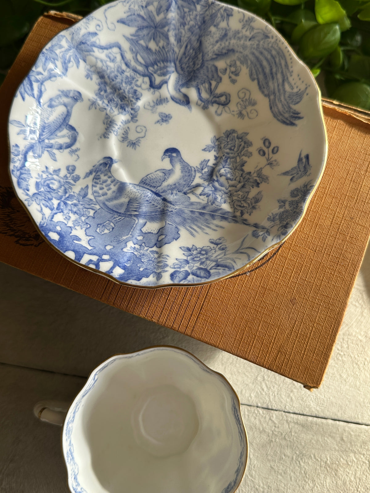 Royal Crown Derby Mikado Blue & White saucer only 1950