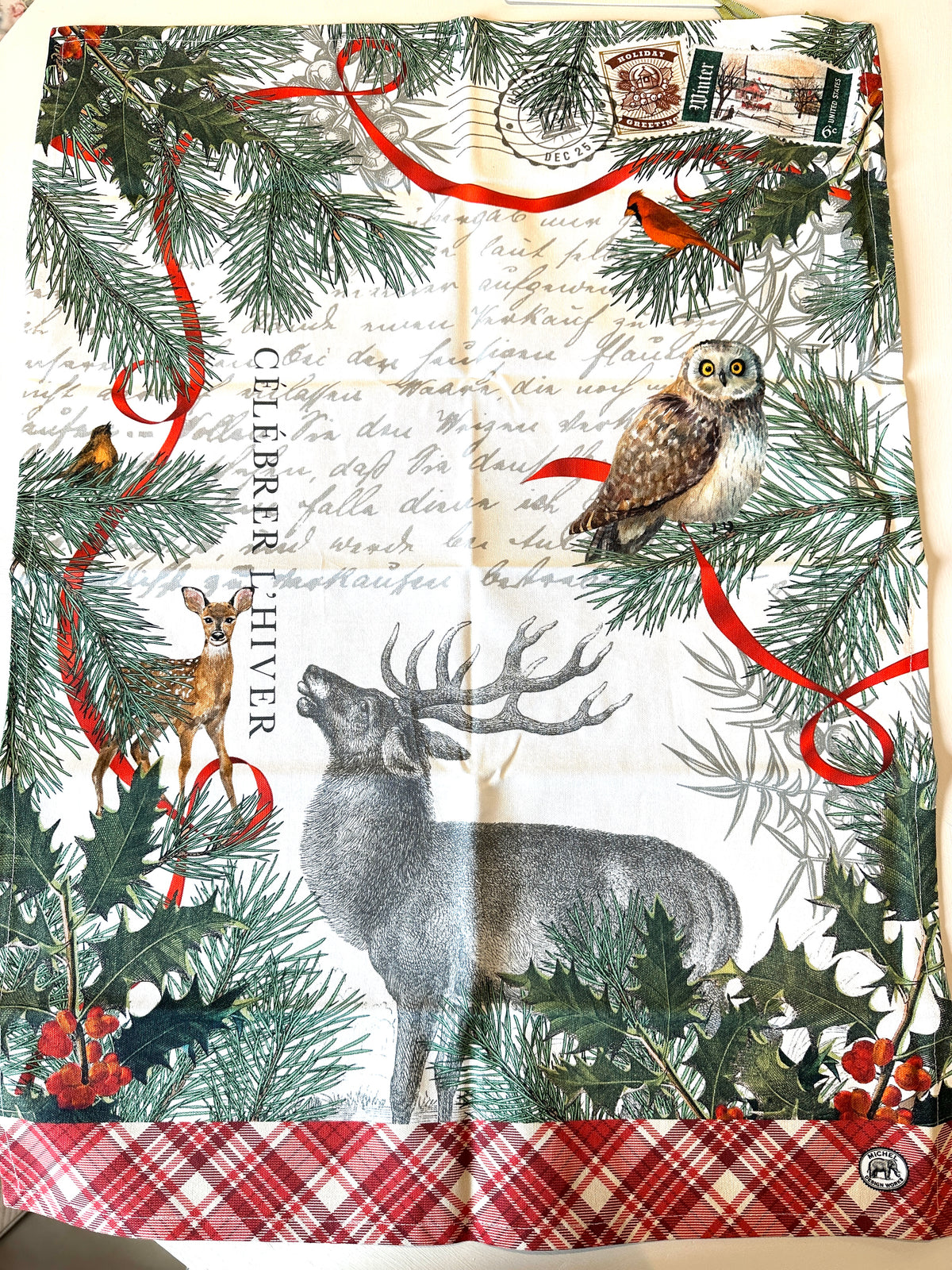 Tea towel Winter Woodland