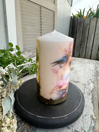 Blue Bird Girl Candle Small