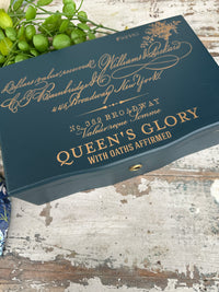 Navy Chestler painted jewellery box