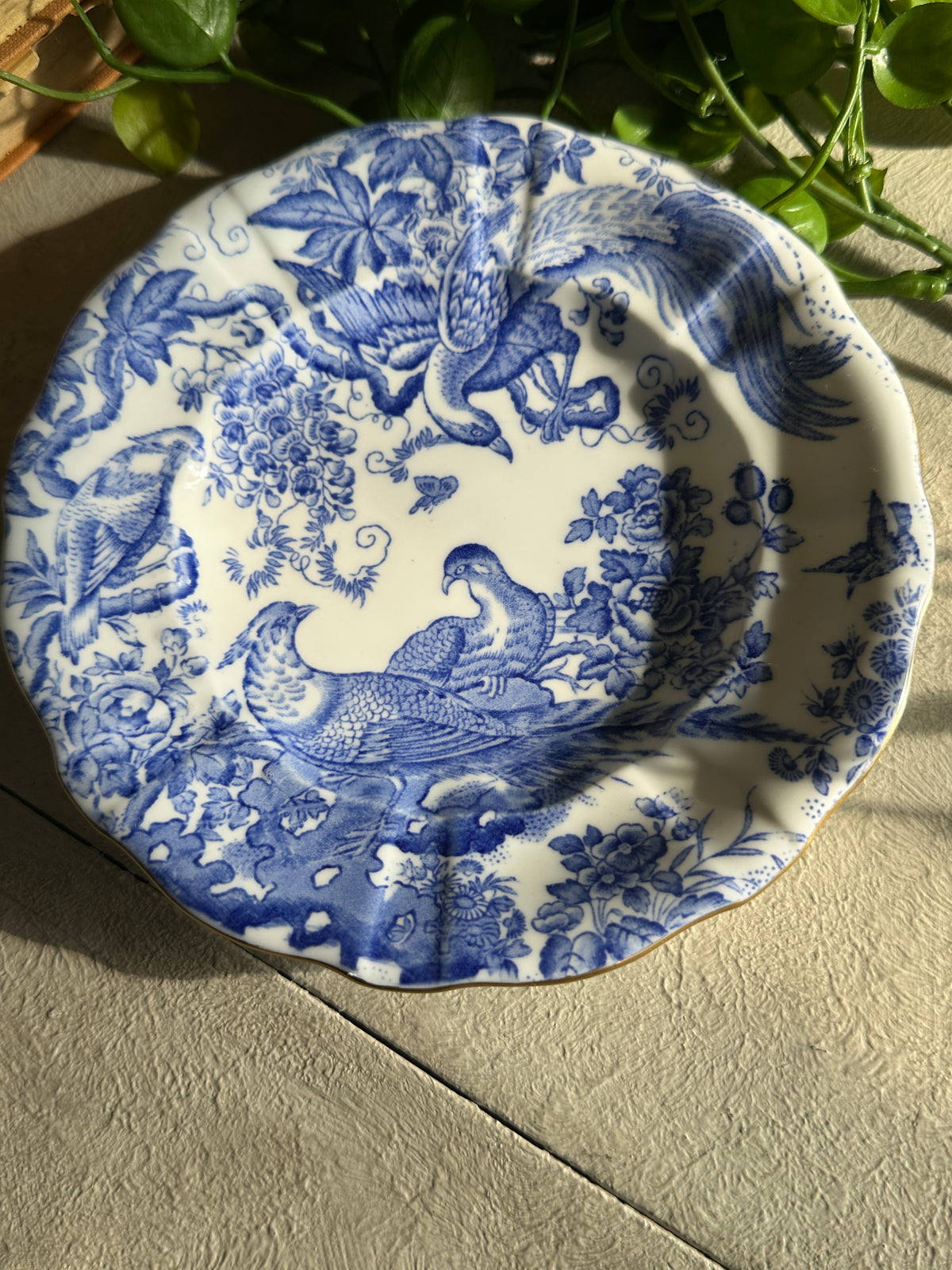 Royal Crown Derby Mikado Blue & White side plate 1951