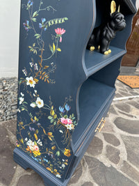 Obsidian Blue Shelf Unit with trailing floral