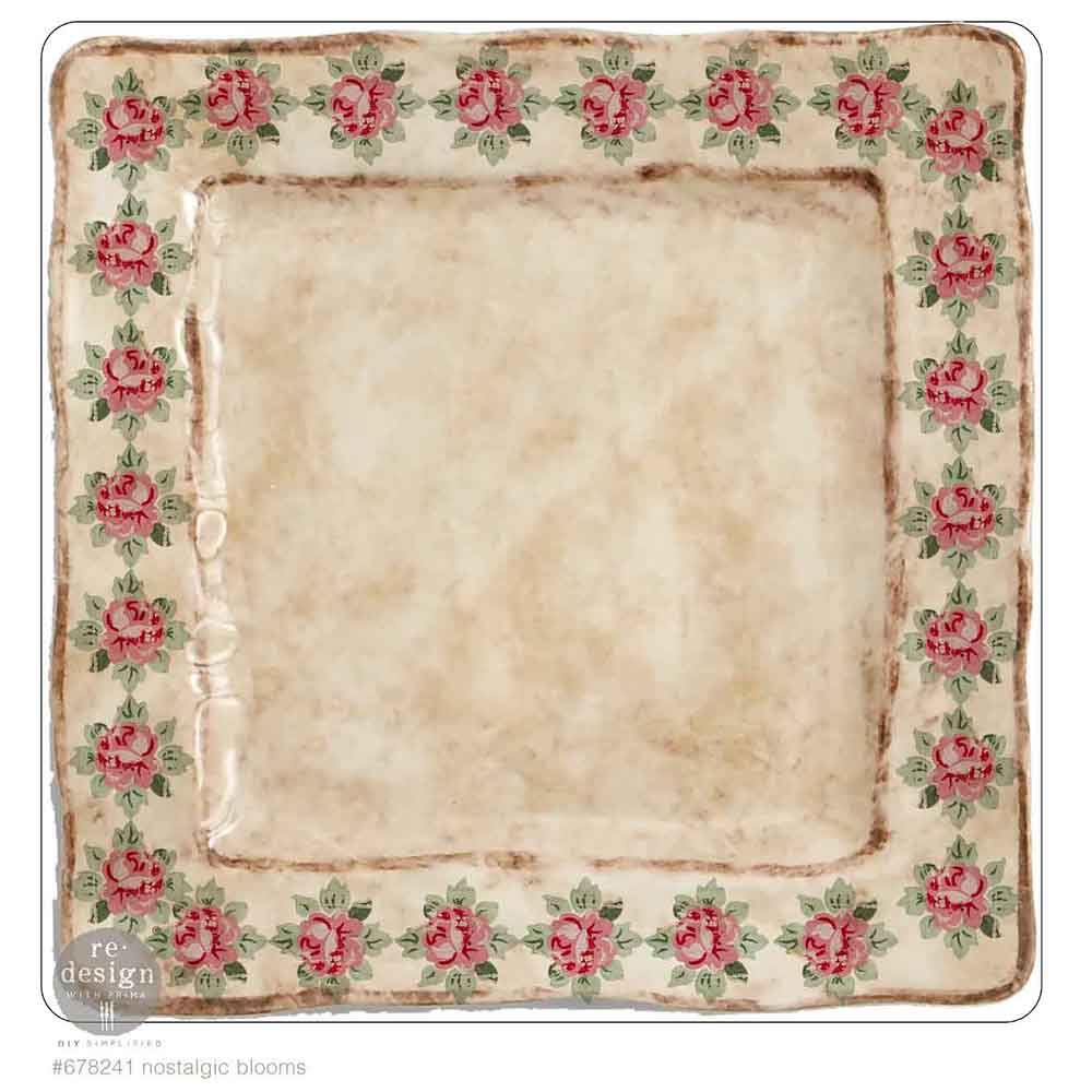 H2O transfer Nostalgic Blooms 2 sheets Redesign with Prima