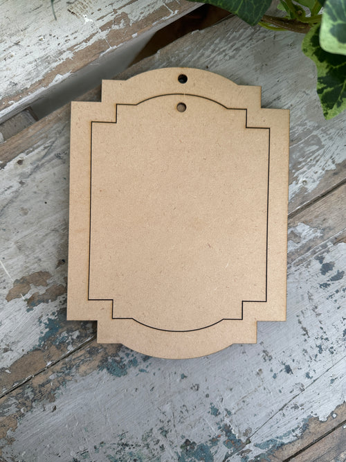 Elegant Frame 3 piece set Blank MDF shape 18cm