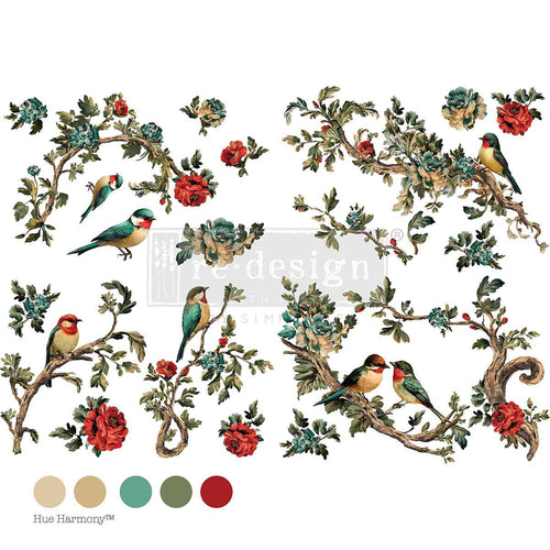 Redesign transfer Large Rosette Aviary