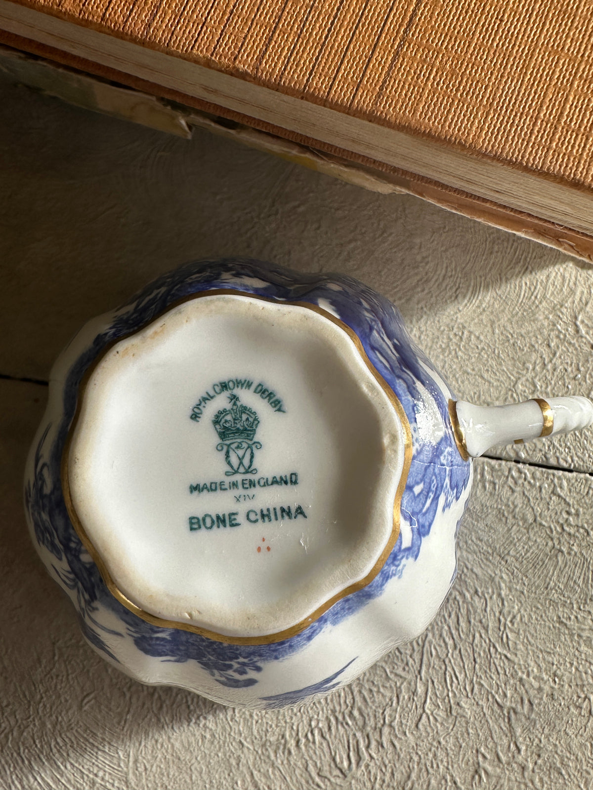 Royal Crown Derby Mikado Blue & White coffee cup only 1951