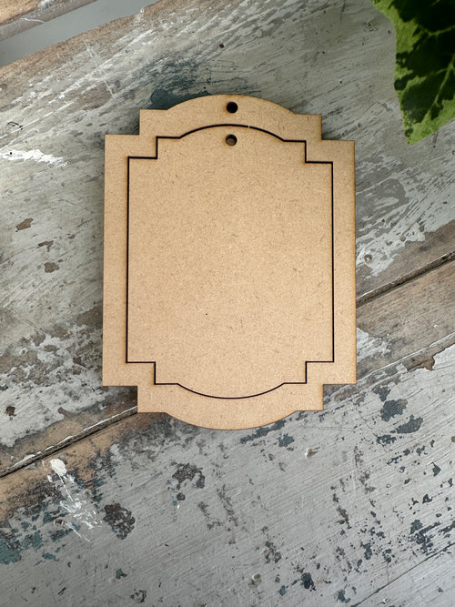 Elegant Frame 3 piece set Blank MDF shape 12cm
