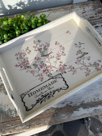Enchanted Garden wooden tray