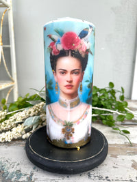 Blue Frida Candle XL