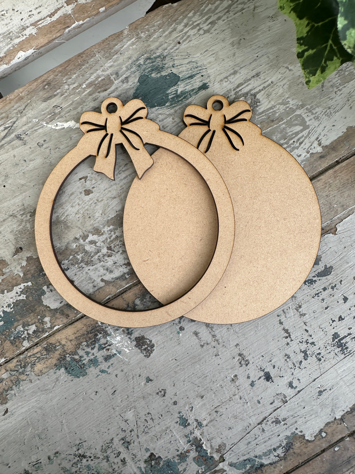 Classic Bow 2 piece set Blank MDF shape