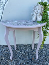 Simple Demi Lune table in Toile and Izabellars Room COLLECT ONLY