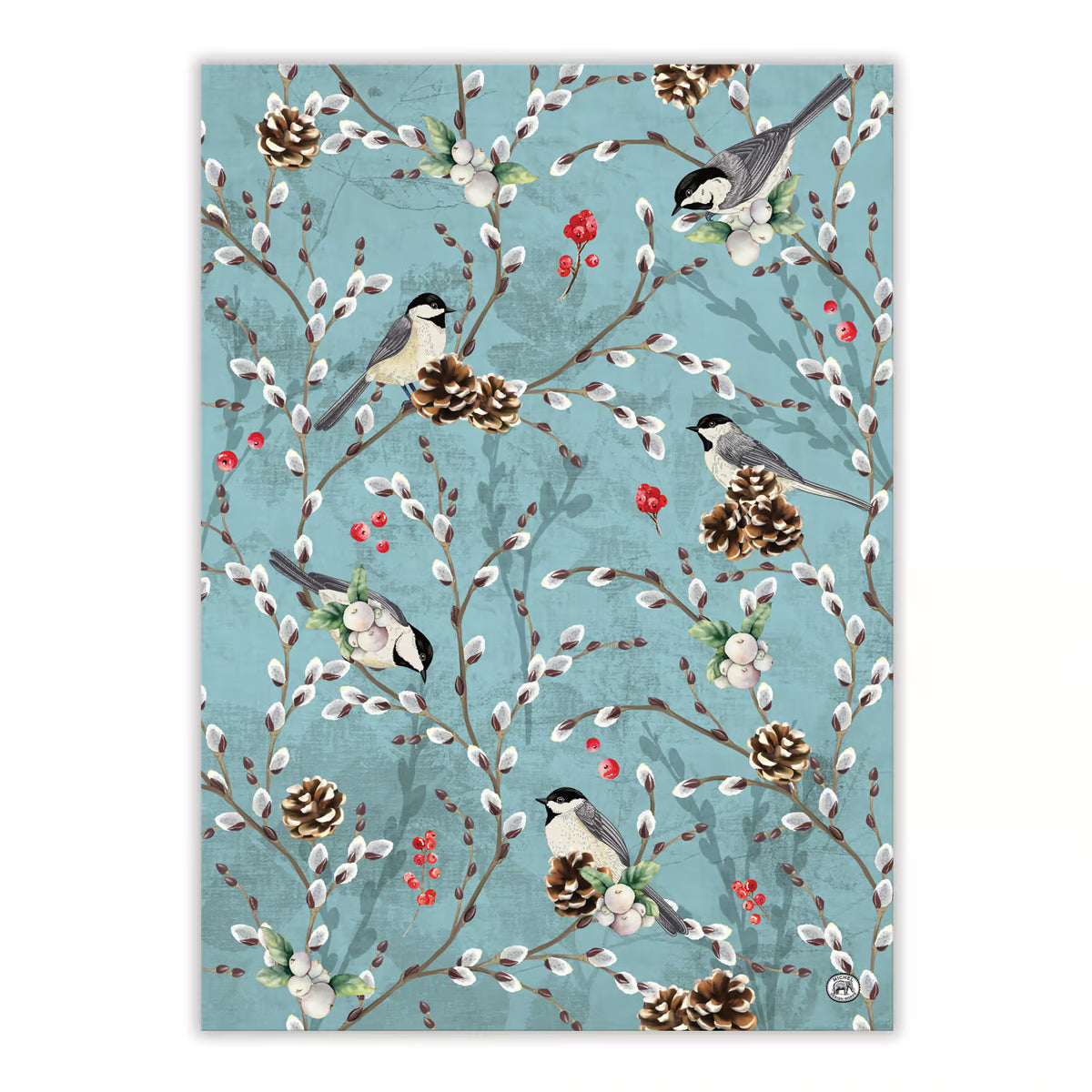Tea towel Winterberry & Balsam michel design works