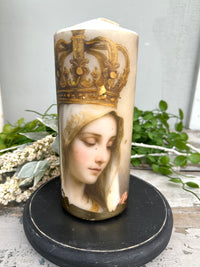 Our Lady of Grace Candle Tall
