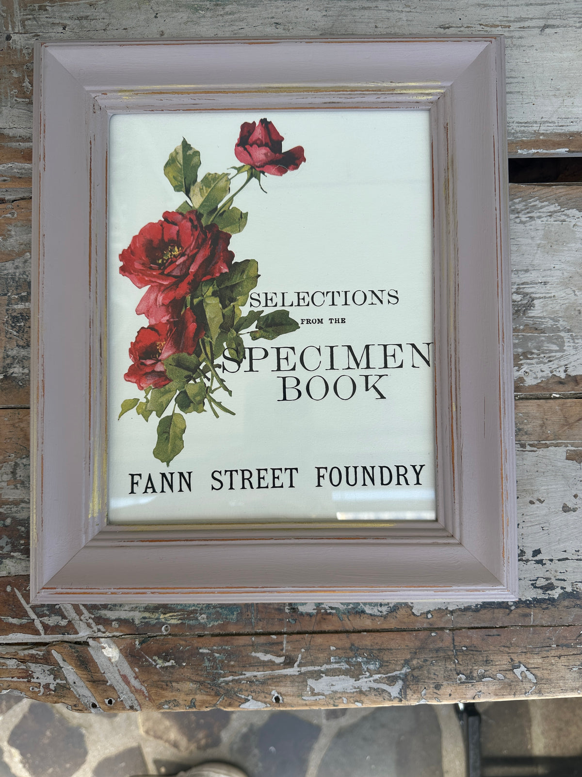 Collection of floral pictures chalk painted