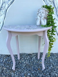 Simple Demi Lune table in Toile and Izabellars Room COLLECT ONLY