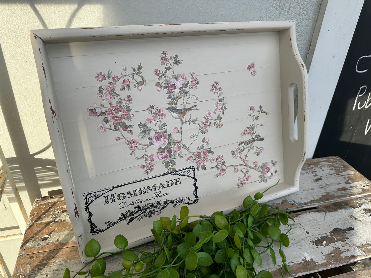 Enchanted Garden wooden tray