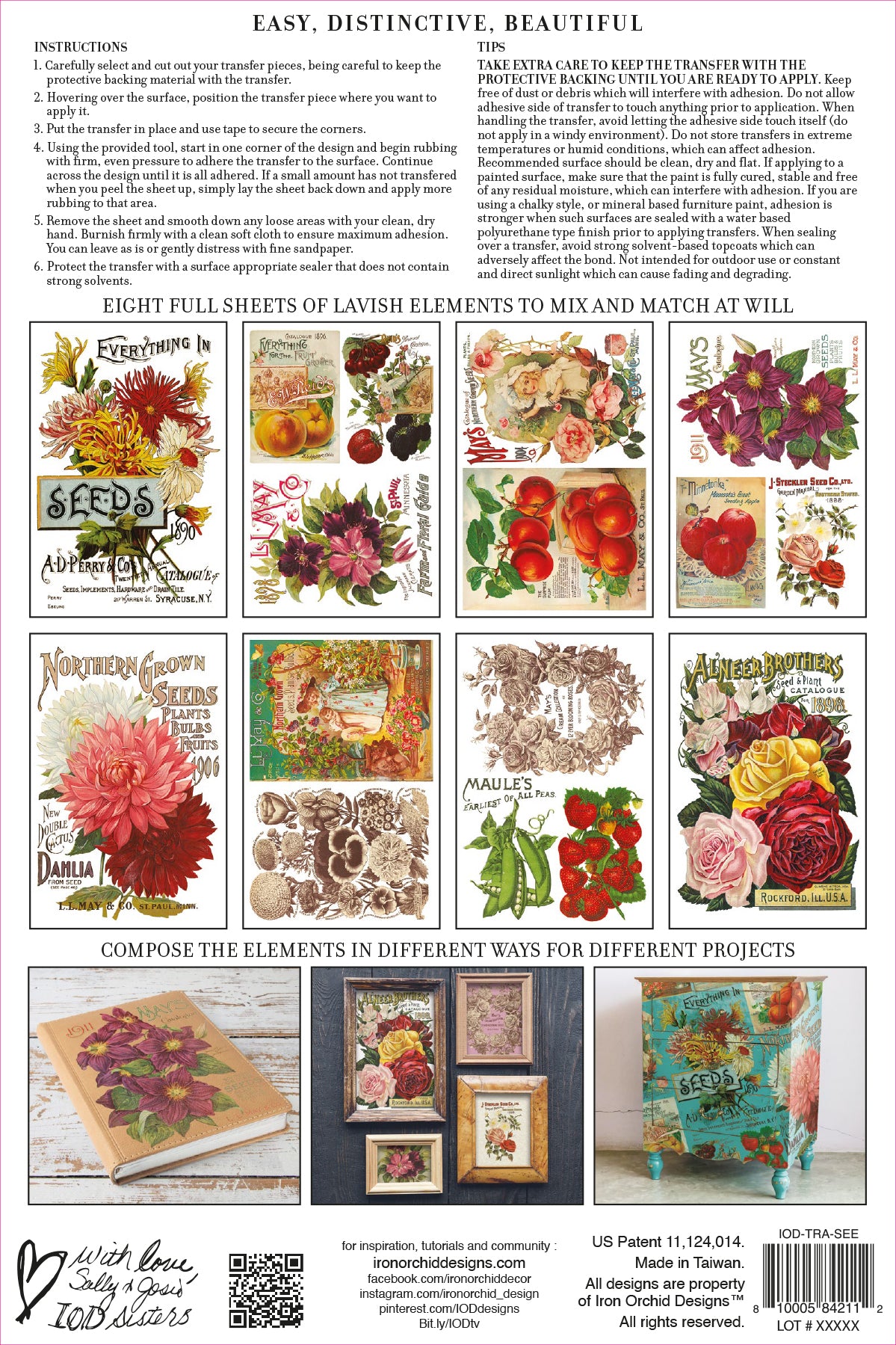 Seed Catalogue I IOD Transfer I sheets | Paint Me Vintage