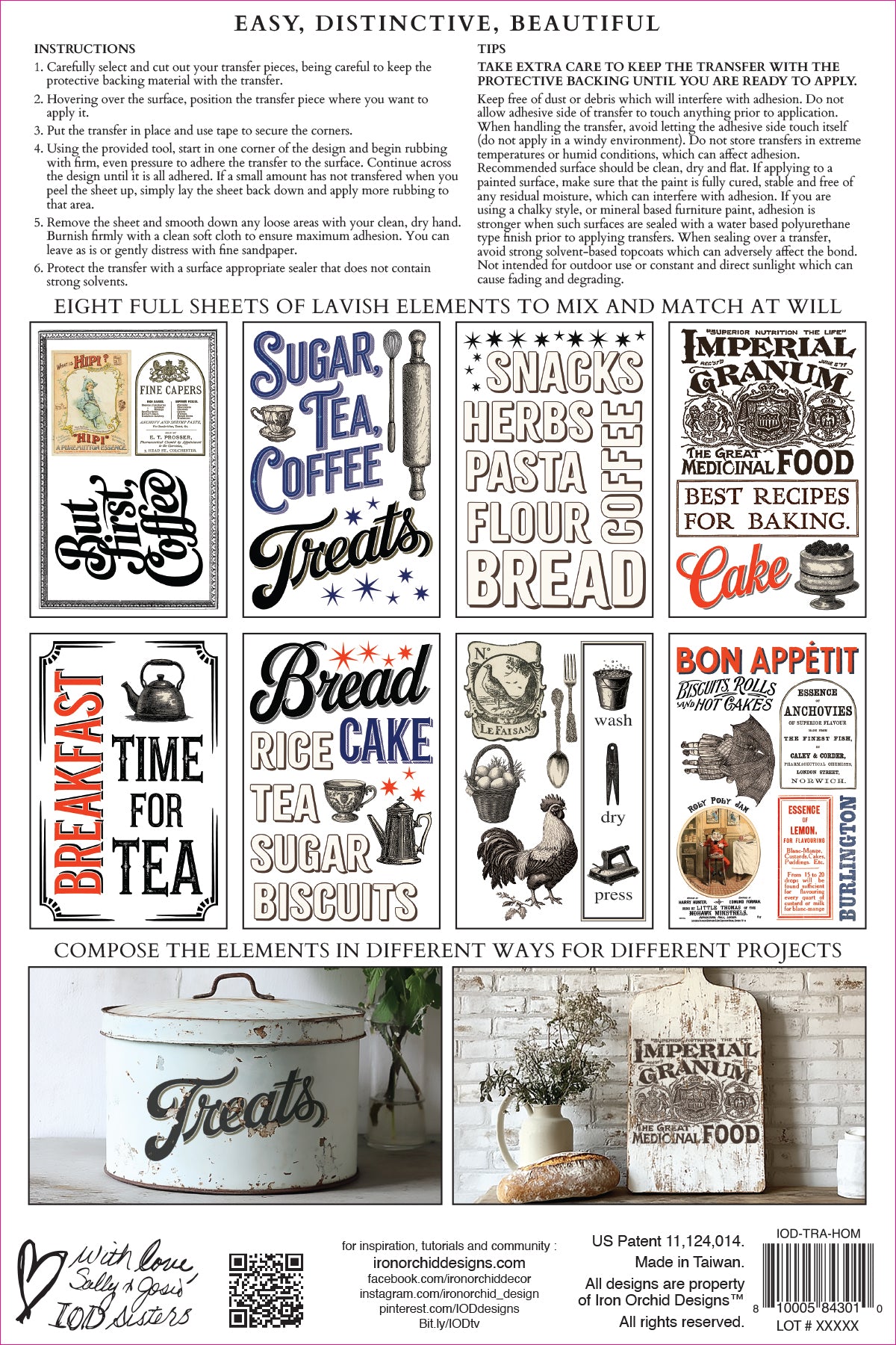 Home Sweet Home IOD Transfer small 8 sheets