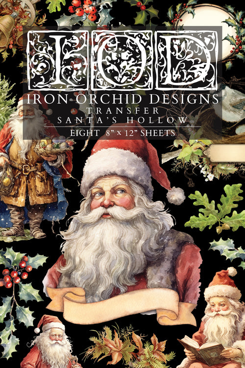 Santa's Hollow IOD Transfer 8 sheets