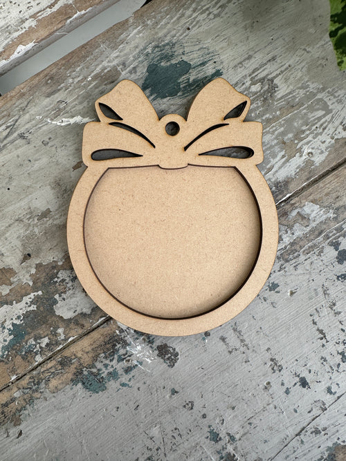 Large Bow 2 piece set Blank MDF shape
