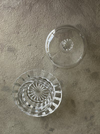 Mini glass cloche top and base