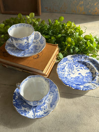 Royal Crown Derby Mikado Blue & White side plate 1951