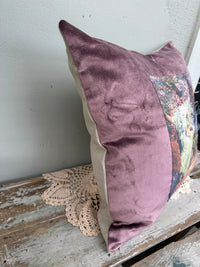 Velvet Cushion Heather Rose Garden II The Villa Collection