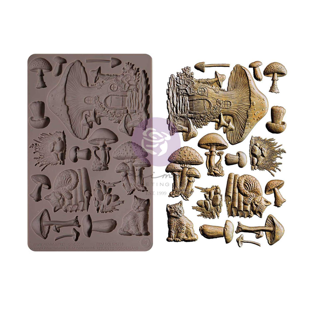 Fairyland Fungi Return to Wonderland Mould  Redesign with Prima