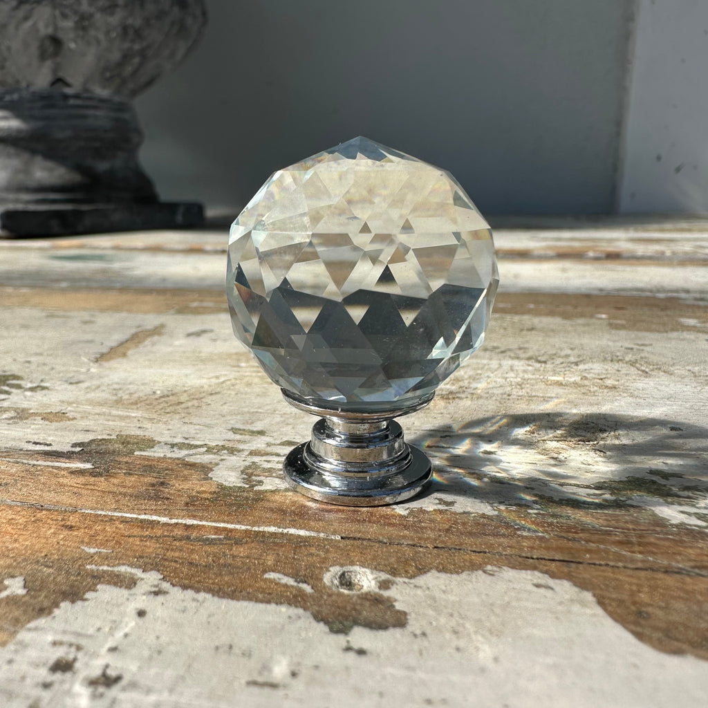 Round Crystal Knob - Large