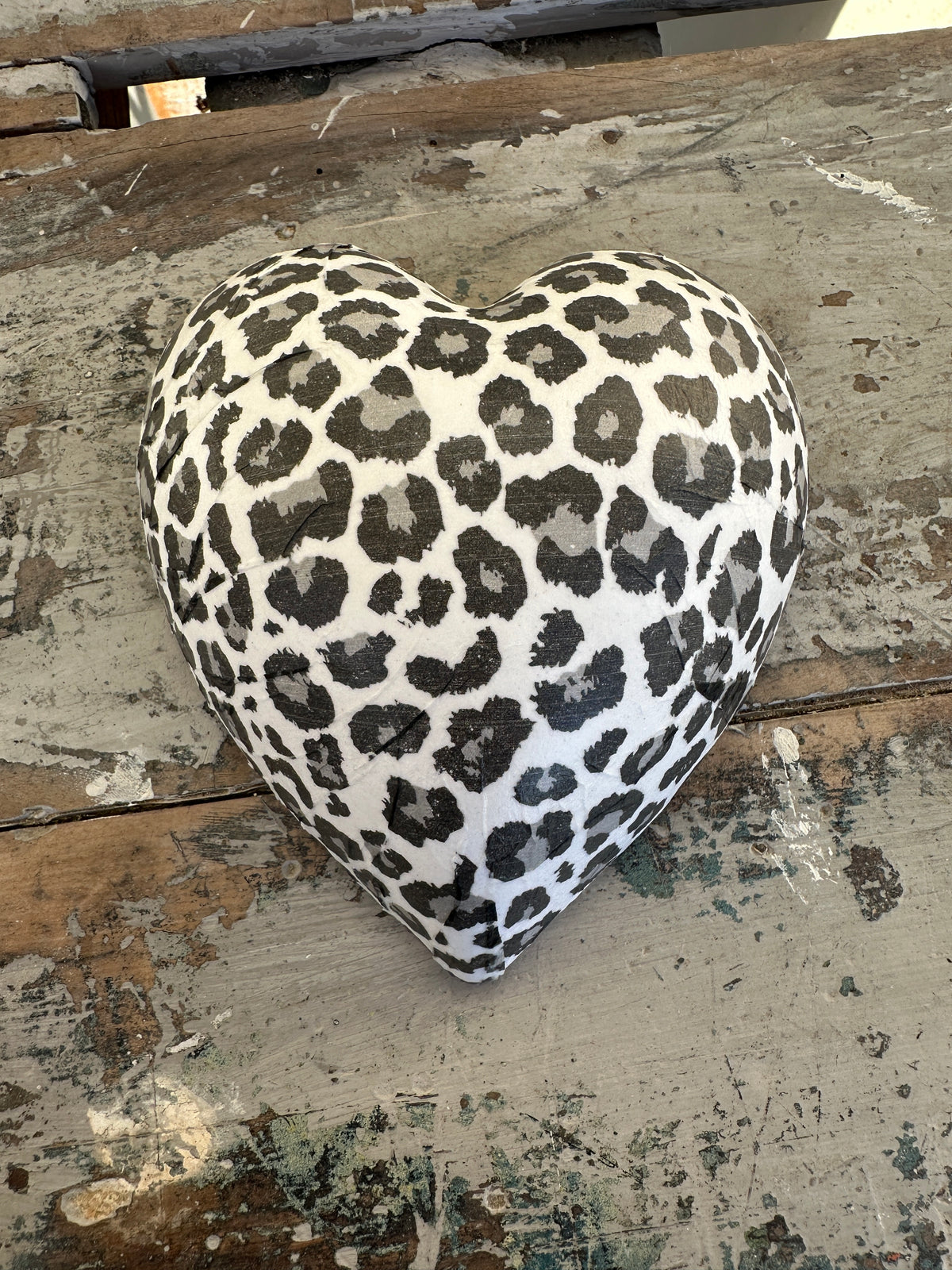 Leopard Ceramic Heart