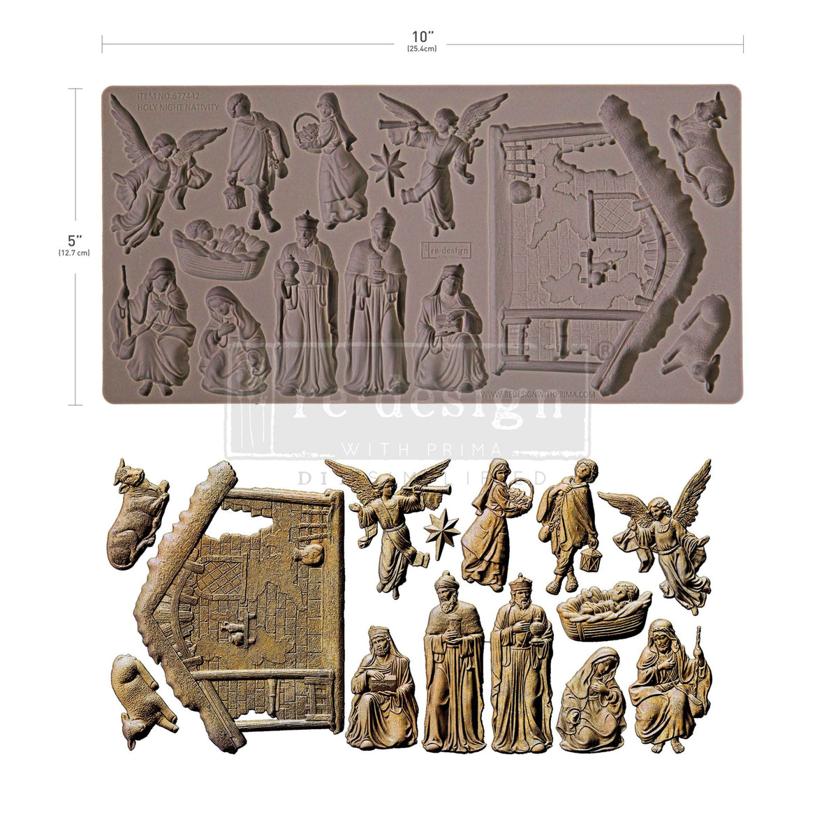 Holy Night Nativity Mould by Redesign with Prima