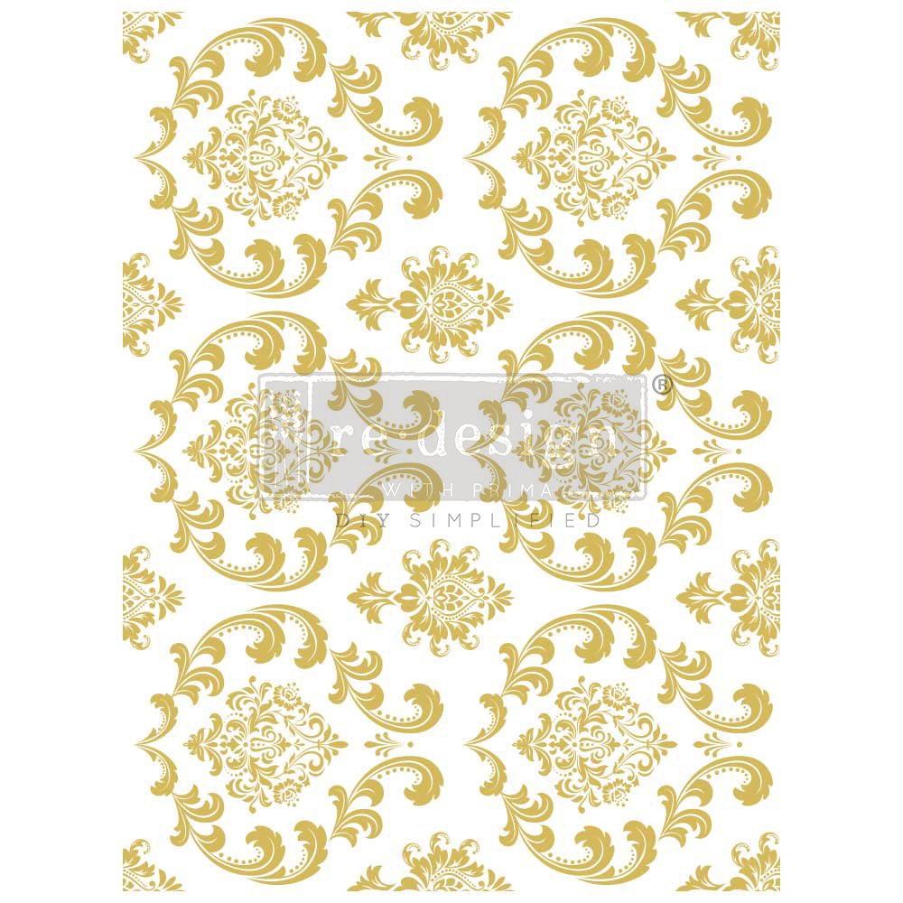 Redesign GOLD transfer Large -  House of Damask KACHA