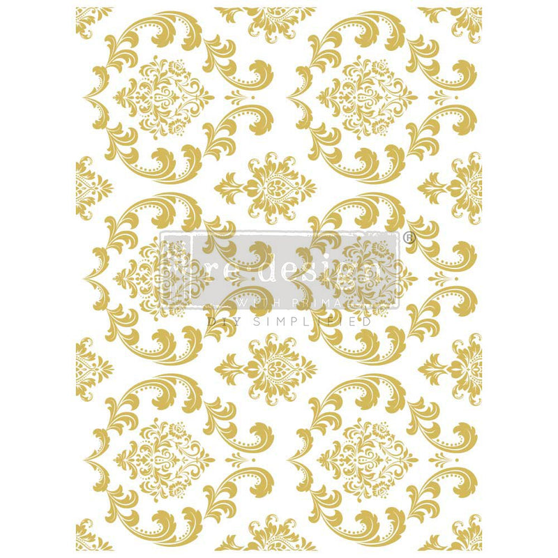 Redesign GOLD transfer Large -  House of Damask KACHA