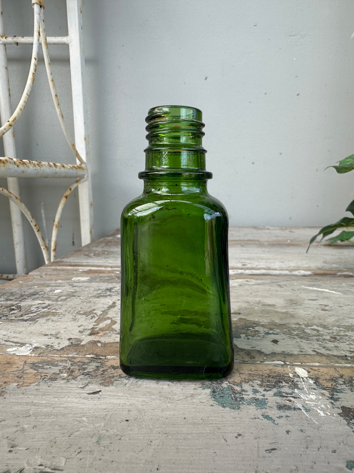 Mini green bottles Vintage