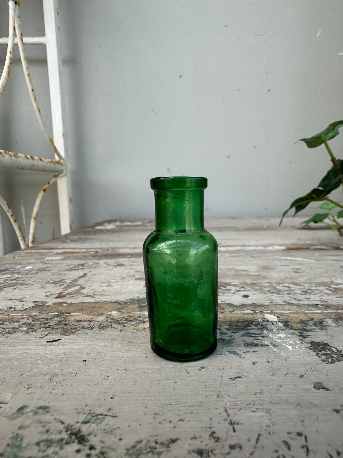 Mini green bottles Vintage