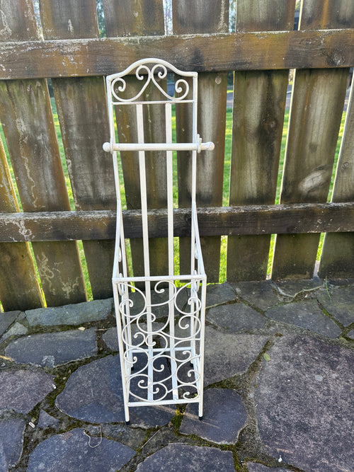 Cream Filigree Toilet Roll Holder Collect only