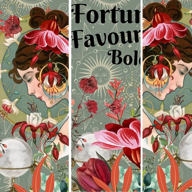 Fortune Favours the Bold Decoupage Paper set of 3