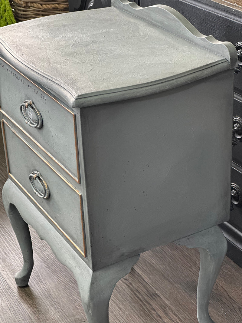 Cabriolet Legged Table in Blended Greys