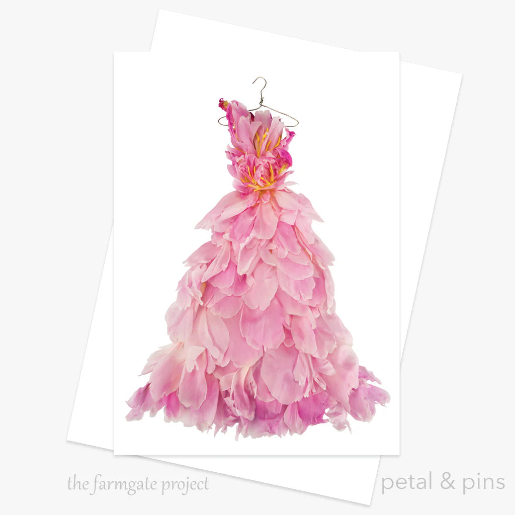 Greeting Card Peony Ballgown