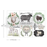 Redesign with Prima transfer small Sweet Lamb