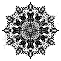 Mandala Tulip Vintage Stencil Extra Large | Paint Me Vintage