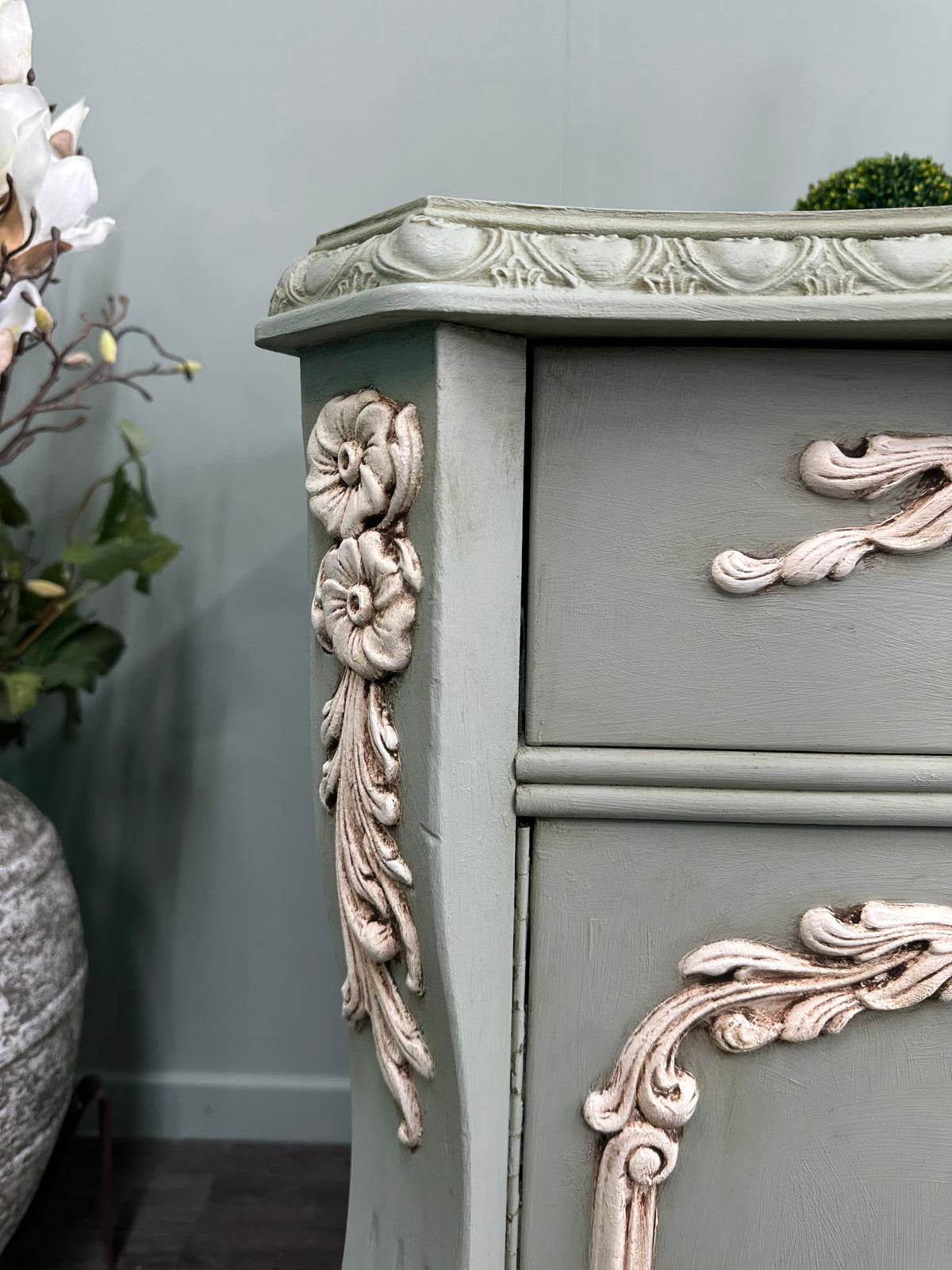 Classic French Duck egg  Set of two Bedside Tables | Paint Me Vintage