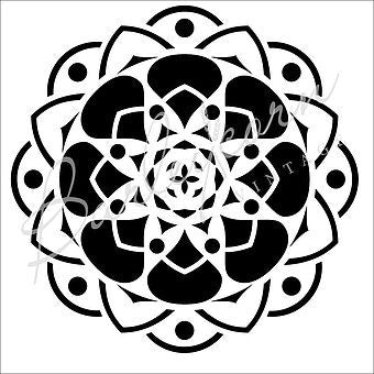 Mandala No.1 Vintage Stencil