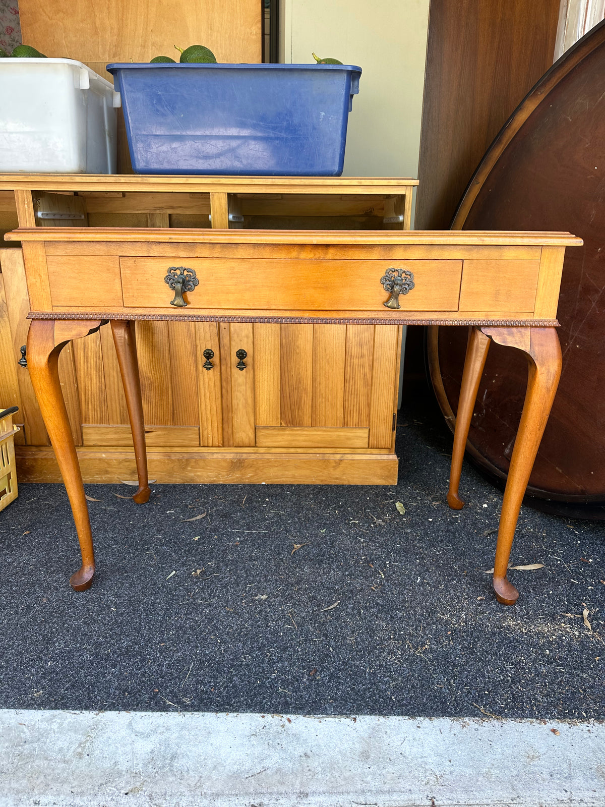 Pearl Lustre Hall table | Paint Me Vintage