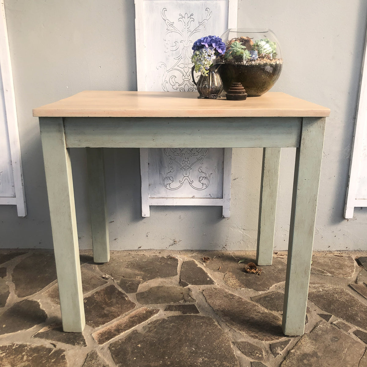 Duckegg & Potters Clay Dining Table small | Paint Me Vintage