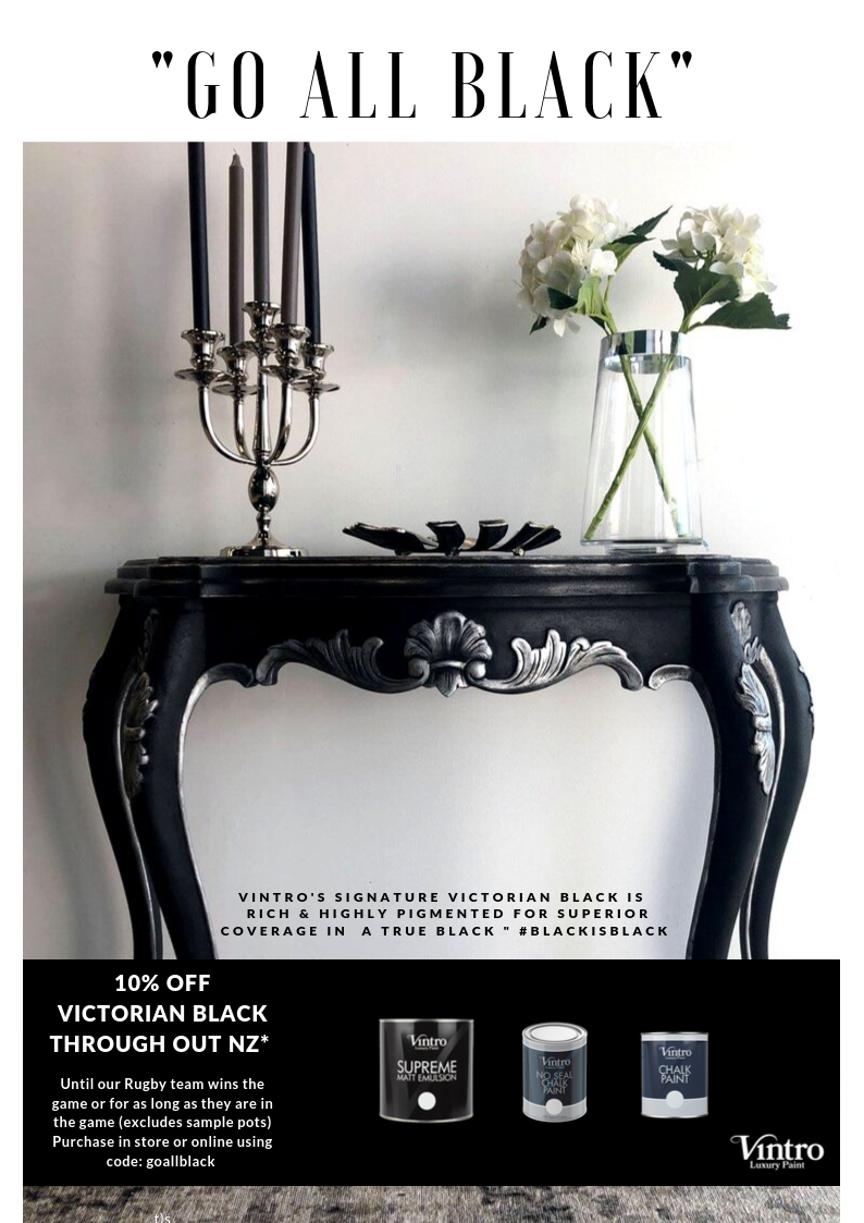 GO ALL BLACK! 10% off Victorian Black for a Limited Time SPECIAL FINISHED