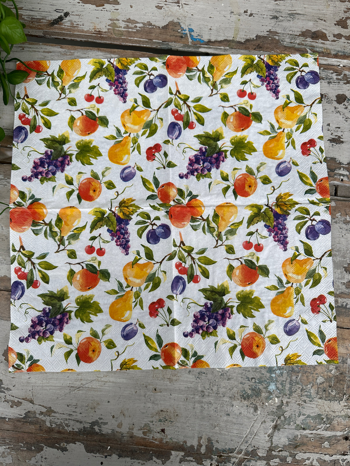 Fruit Napkin for Decoupage
